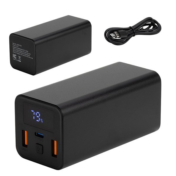 Touring 65W PD Power Bank w/ Type-C & Dual USB Ports, 20,000mAh