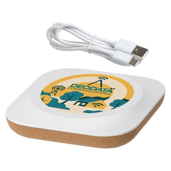 Trident 15W Cork & Recycled Plastic Wireless Charger