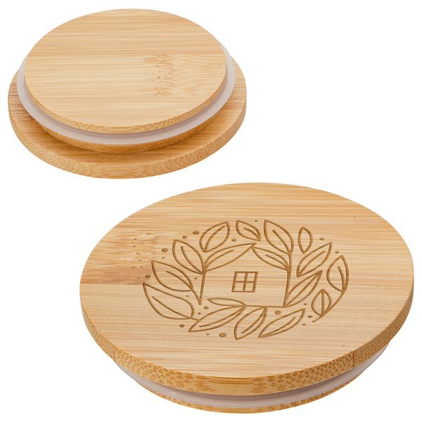 Bamboo Mug Warmer w/ Ceramic Mug, 8oz.