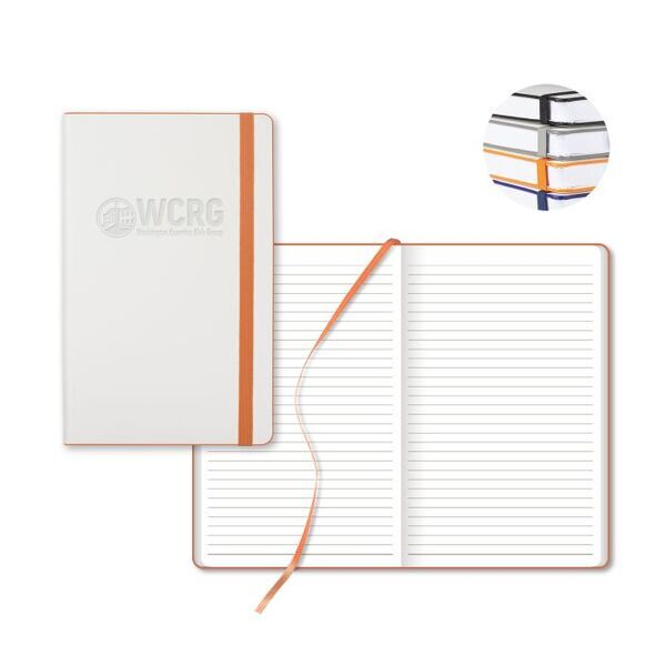 White Laser Medio White Pg Lined Journal