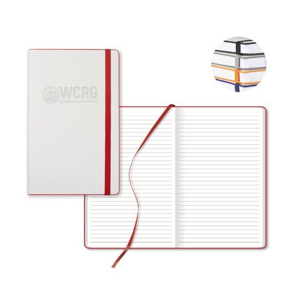 White Laser Medio White Pg Lined Journal