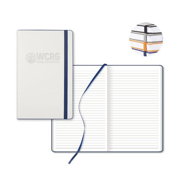 White Laser Medio White Pg Lined Journal