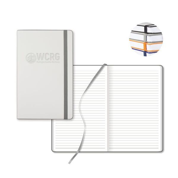White Laser Medio White Pg Lined Journal