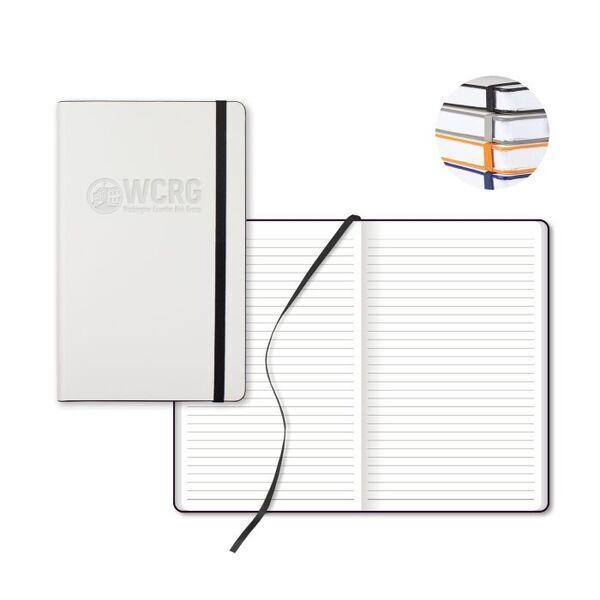 White Laser Medio White Pg Lined Journal