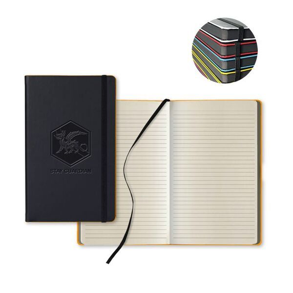 Black Laser Medio Ivory Pg Lined Journal