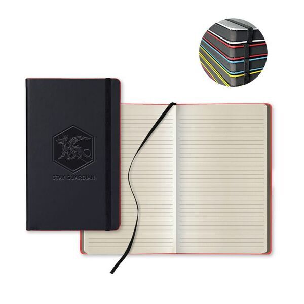 Black Laser Medio Ivory Pg Lined Journal