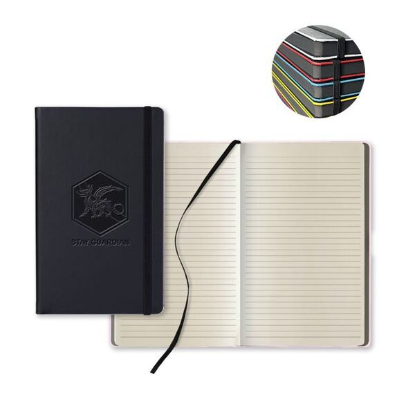 Black Laser Medio Ivory Pg Lined Journal