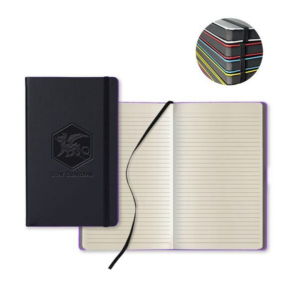 Black Laser Medio Ivory Pg Lined Journal