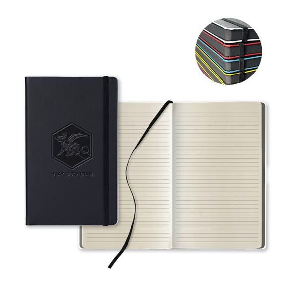 Black Laser Medio Ivory Pg Lined Journal