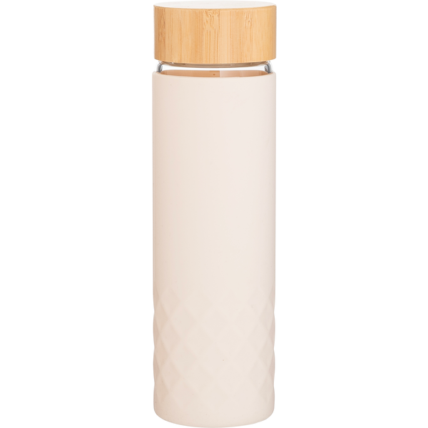 h2go Dawn Single Wall Glass Bottle w/ Silicone Sleeve, 18oz.