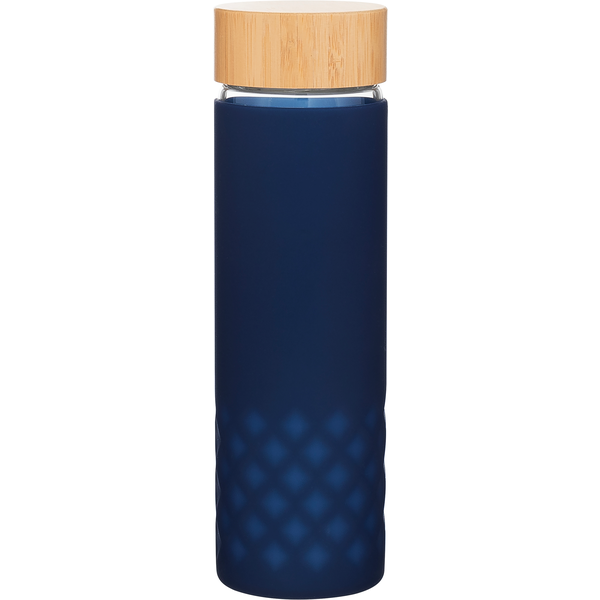 h2go Dawn Single Wall Glass Bottle w/ Silicone Sleeve, 18oz.