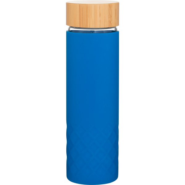 h2go Dawn Single Wall Glass Bottle w/ Silicone Sleeve, 18oz.