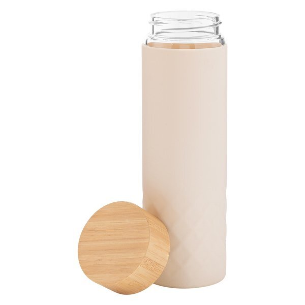 h2go Dawn Single Wall Glass Bottle w/ Silicone Sleeve, 18oz.