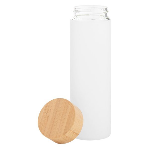 h2go Dawn Single Wall Glass Bottle w/ Silicone Sleeve, 18oz.