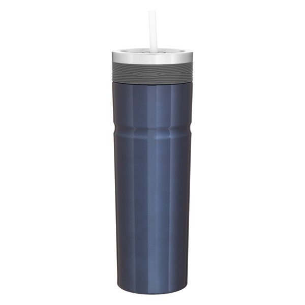 Veil Double Wall Stainless Tumbler w/ Straw, 20oz.