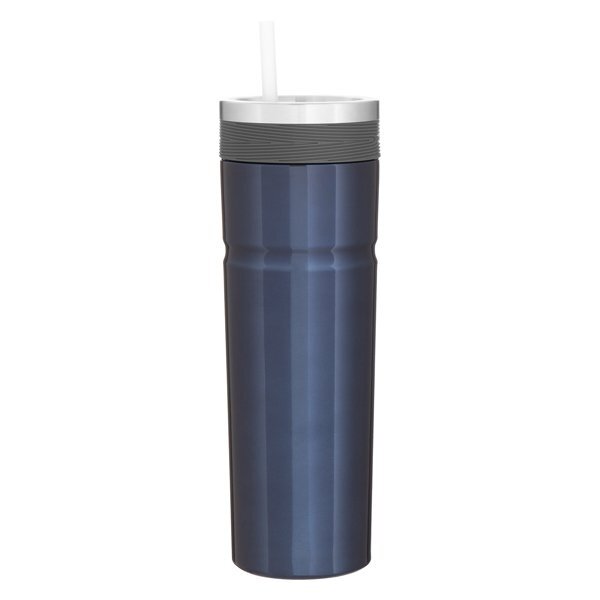 Veil Double Wall Stainless Tumbler w/ Straw, 20oz.