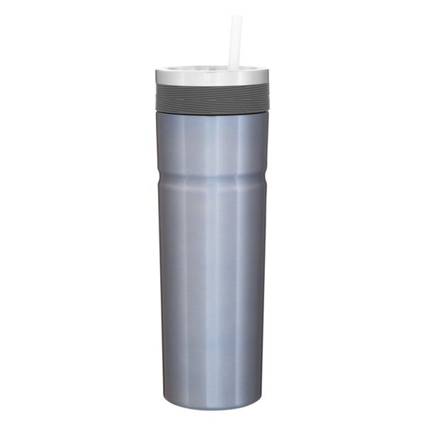Veil Double Wall Stainless Tumbler w/ Straw, 20oz.