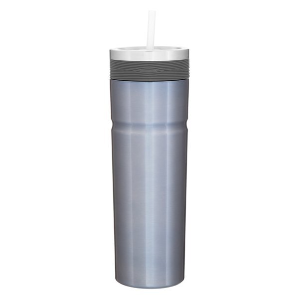 Veil Double Wall Stainless Tumbler w/ Straw, 20oz.