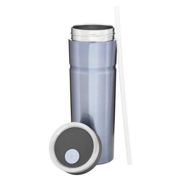 Veil Double Wall Stainless Tumbler w/ Straw, 20oz.
