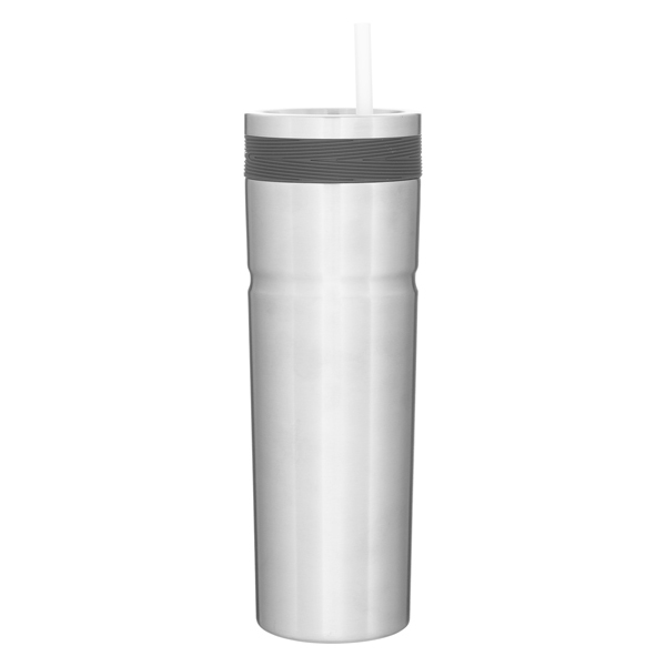 Veil Double Wall Stainless Tumbler w/ Straw, 20oz.