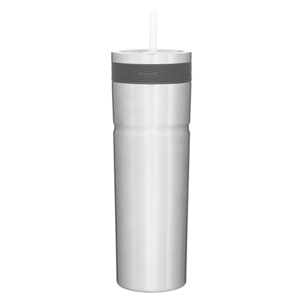 Veil Double Wall Stainless Tumbler w/ Straw, 20oz.