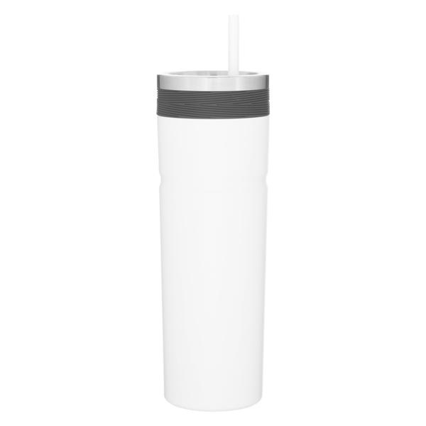 Veil Double Wall Stainless Tumbler w/ Straw, 20oz.