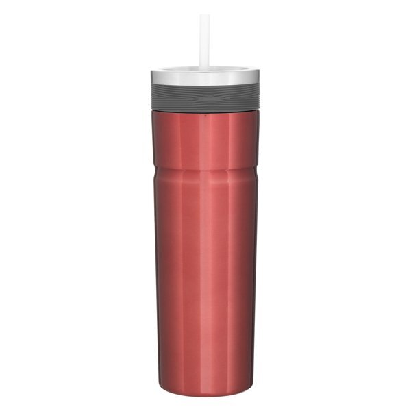 Veil Double Wall Stainless Tumbler w/ Straw, 20oz.