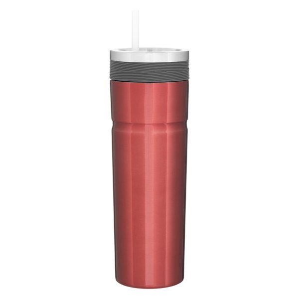 Veil Double Wall Stainless Tumbler w/ Straw, 20oz.