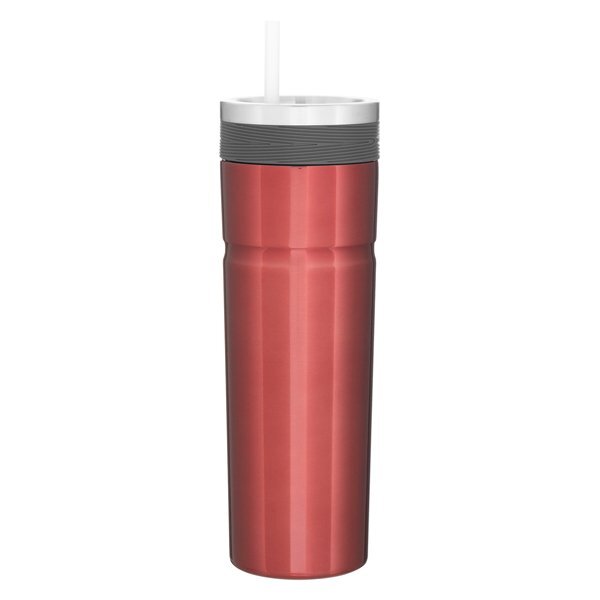 Veil Double Wall Stainless Tumbler w/ Straw, 20oz.
