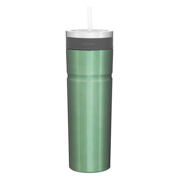 Veil Double Wall Stainless Tumbler w/ Straw, 20oz.