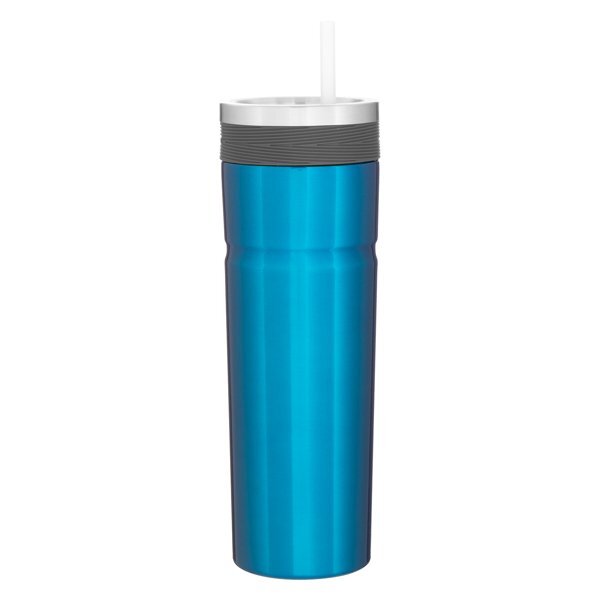 Veil Double Wall Stainless Tumbler w/ Straw, 20oz.