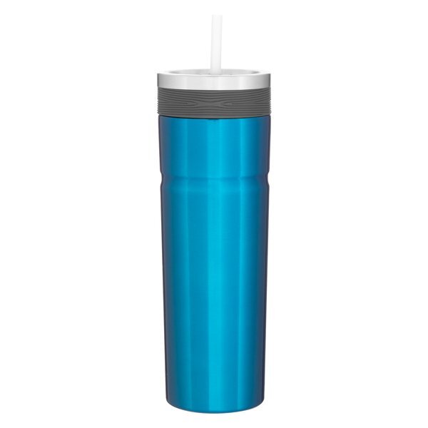 Veil Double Wall Stainless Tumbler w/ Straw, 20oz.