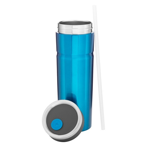 Veil Double Wall Stainless Tumbler w/ Straw, 20oz.