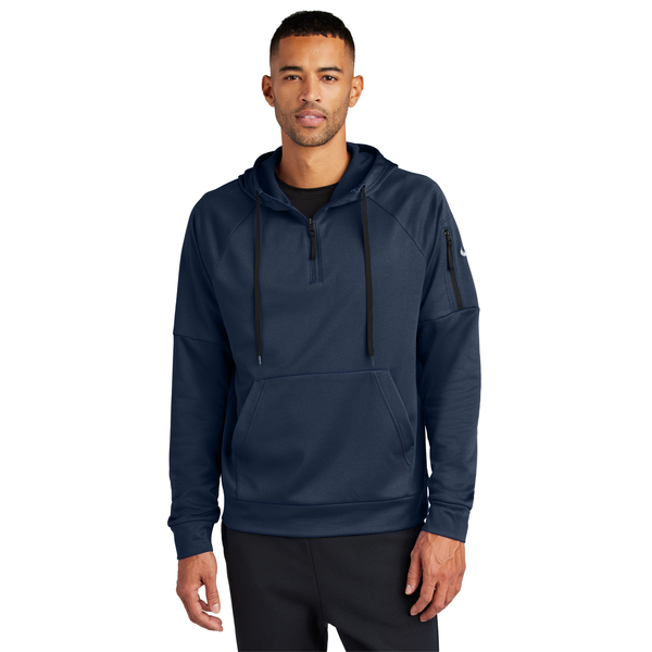 Nike® Therma-FIT Pocket 1/4-Zip Fleece Unisex Hoodie
