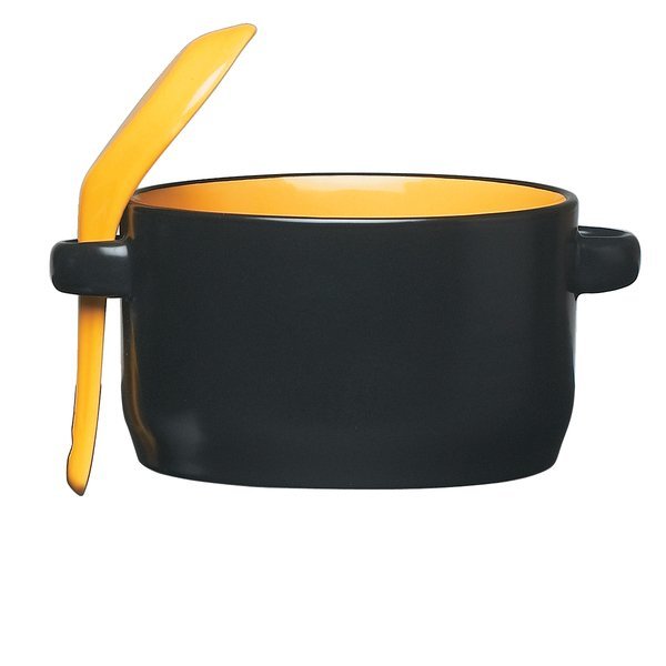 Cosmic Ceramic Soup Mug - Black, 12oz.