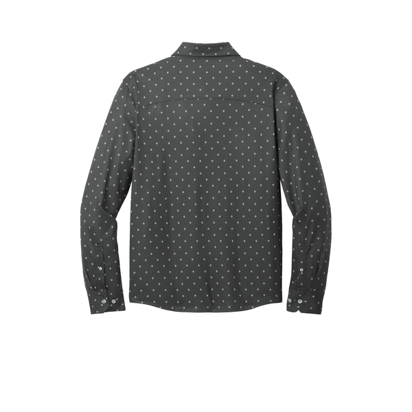 MERCER+METTLE™ Stretch Poly/Spandex Jersey Long Sleeve Men's Shirt