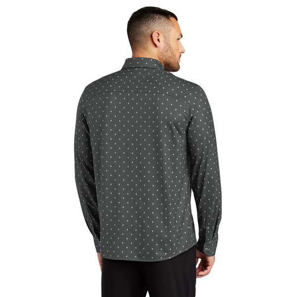 MERCER+METTLE™ Stretch Poly/Spandex Jersey Long Sleeve Men's Shirt