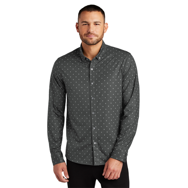 MERCER+METTLE™ Stretch Poly/Spandex Jersey Long Sleeve Men's Shirt