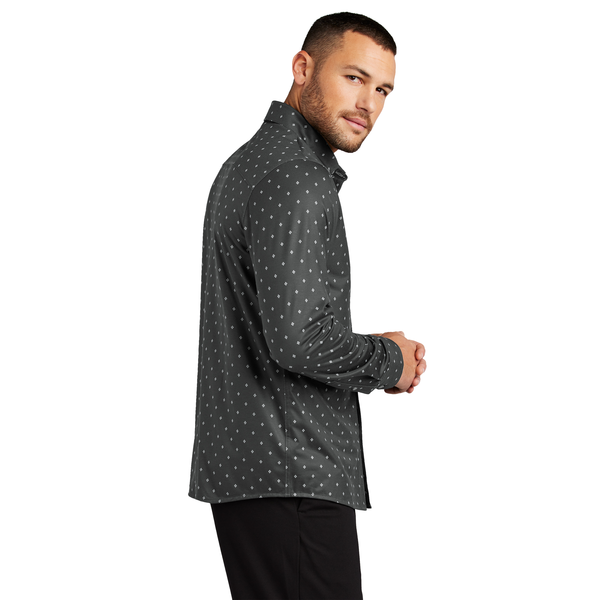 MERCER+METTLE™ Stretch Poly/Spandex Jersey Long Sleeve Men's Shirt