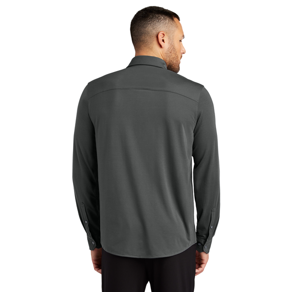 MERCER+METTLE™ Stretch Poly/Spandex Jersey Long Sleeve Men's Shirt