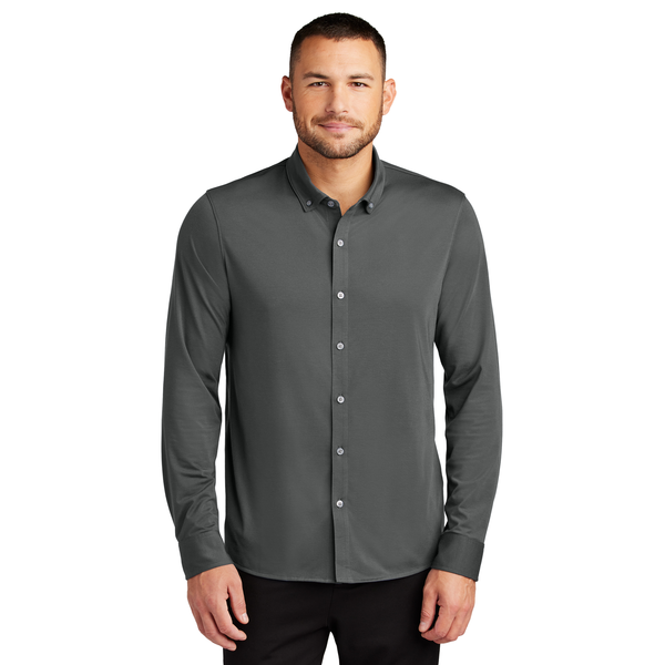 MERCER+METTLE™ Stretch Poly/Spandex Jersey Long Sleeve Men's Shirt