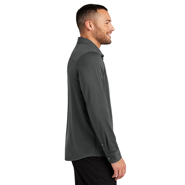 MERCER+METTLE™ Stretch Poly/Spandex Jersey Long Sleeve Men's Shirt