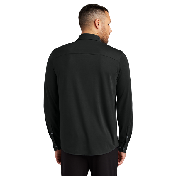 MERCER+METTLE™ Stretch Poly/Spandex Jersey Long Sleeve Men's Shirt