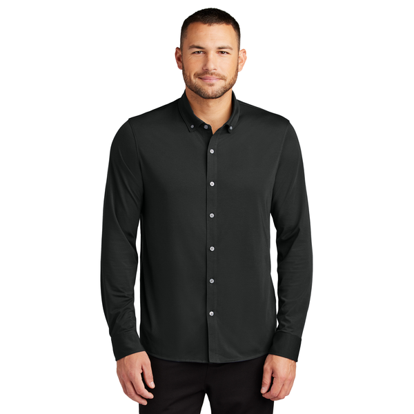 MERCER+METTLE™ Stretch Poly/Spandex Jersey Long Sleeve Men's Shirt