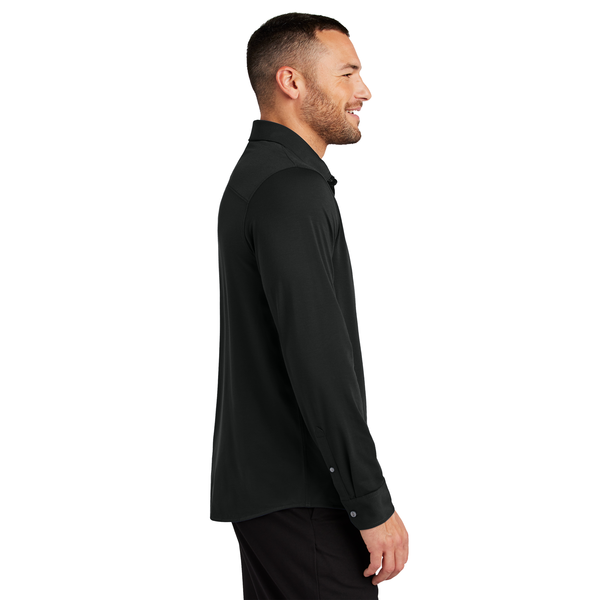 MERCER+METTLE™ Stretch Poly/Spandex Jersey Long Sleeve Men's Shirt