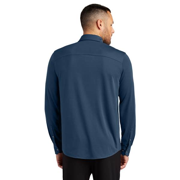 MERCER+METTLE™ Stretch Poly/Spandex Jersey Long Sleeve Men's Shirt