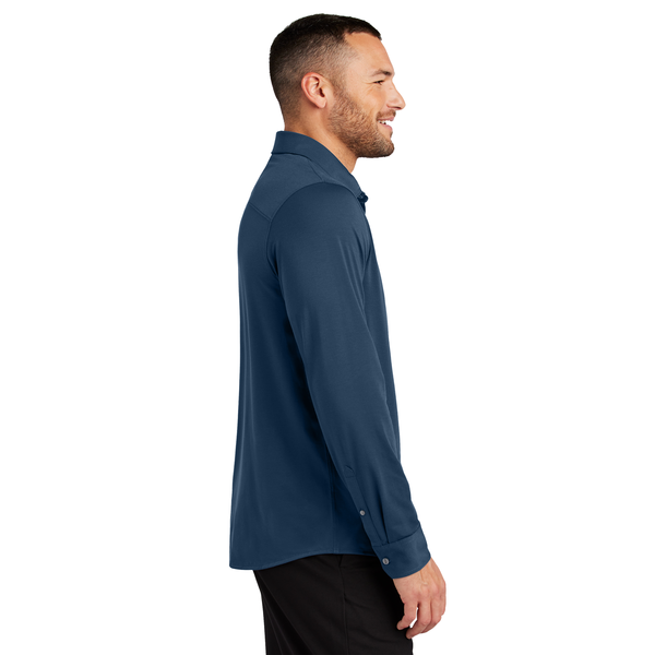 MERCER+METTLE™ Stretch Poly/Spandex Jersey Long Sleeve Men's Shirt