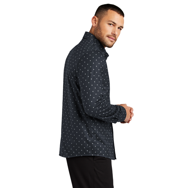 MERCER+METTLE™ Stretch Poly/Spandex Jersey Long Sleeve Men's Shirt