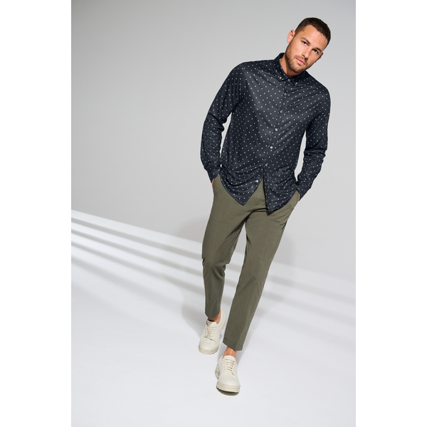 MERCER+METTLE™ Stretch Poly/Spandex Jersey Long Sleeve Men's Shirt