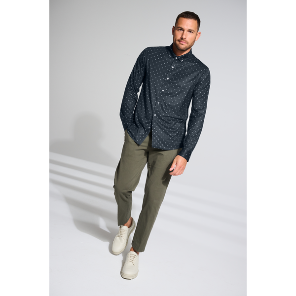 MERCER+METTLE™ Stretch Poly/Spandex Jersey Long Sleeve Men's Shirt